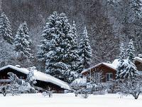 Winterszene am Rand von Aschau